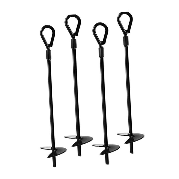 4 estacas de anclaje en espiral para tienda de campaña para asegurar animales en columpios. 44 centímetros