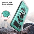 thumbnail image 5 of SPY Case for Cricket Debut Smart Case w/Tempered Glass Screen Protector [Military Grade] Ring Car Mount Kickstand Shockproof Hard Phone Case - Green, 5 of 7