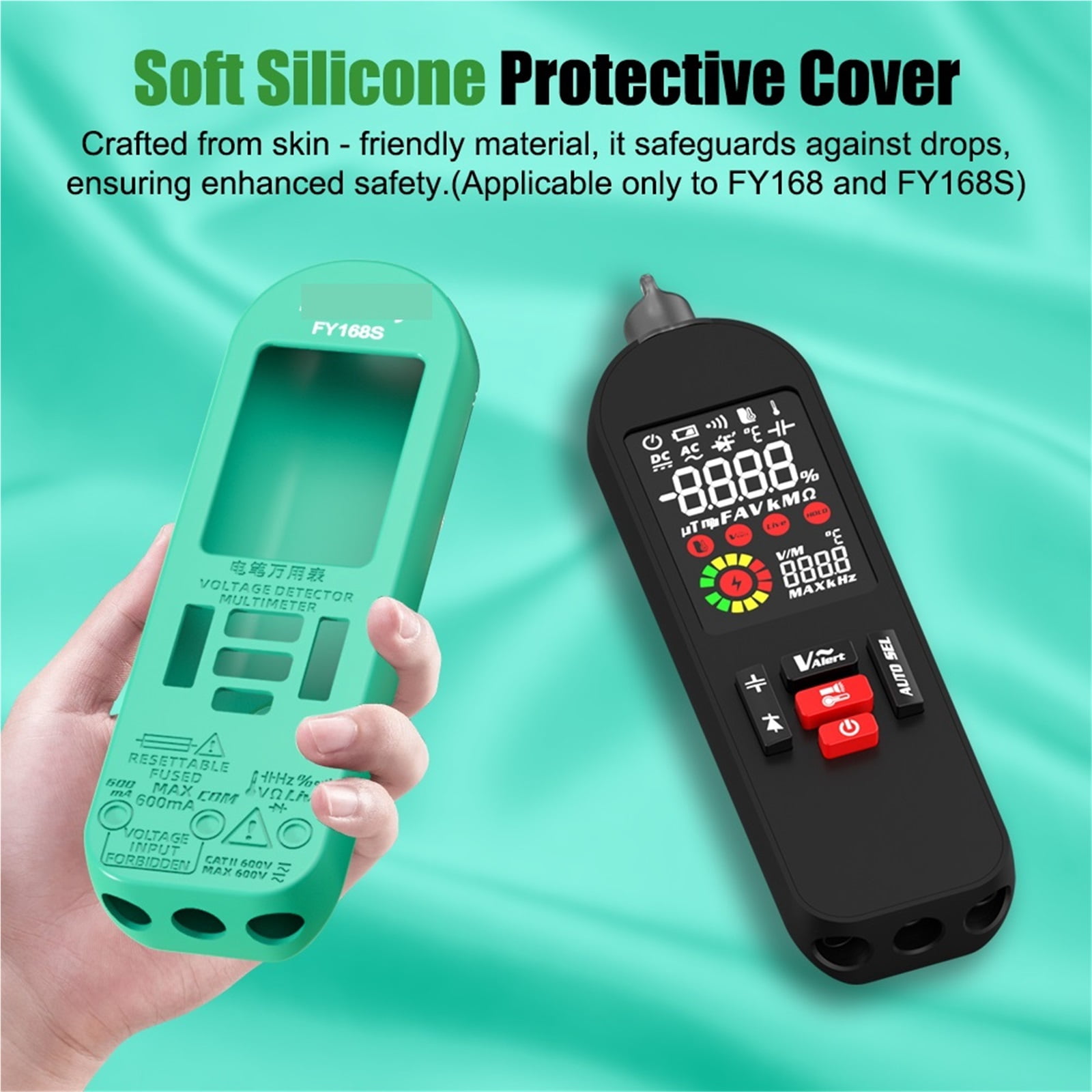 Smart Digital Multimeter Rechargeable Electronic Tester AC DC Contactless NCV Automatic Test Easy Operate ,Battery Test