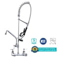 thumbnail image 2 of Aquaterior 36" Height Wall Mount Pre-Rinse Commercial Faucet Kitchen Sink Sprayer Home Fit for 2/3 Compartment Sink, 2 of 11