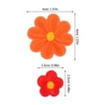 thumbnail image 2 of HEANUJJ 50Pcs Flower Embroidery Iron on Patches Sunflower Design Decorative Applique for Clothing Repair, 2 of 8
