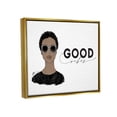 thumbnail image 3 of Stupell Industries Good Vibes Glam Portrait Graphic Art Metallic Gold Floating Framed Canvas Print Wall Art, Design by Alison Petrie, 3 of 8