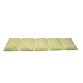 thumbnail image 2 of Retro Floor Pillow Lounger Cover, Vertical Stripes with Polka Dots and Circles Geometric Symmetric Pattern, Nap Mat Printed Fabric Case for 5 Pillows, 88" x 27", Avocado Green Cream, by Ambesonne, 2 of 5