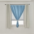 thumbnail image 4 of self Adhesive Portable 100% Blackout Curtains Simple and Easy to installBedroom Window Thermal Lnsulated Kitchen Room Darkening Black Small Drapes 1-Pack Light Blue,59"W x 72"L (Pack of 1), 4 of 5