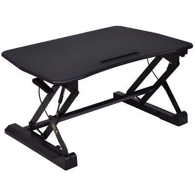 Gymax Hauteur Réglable Debout Bureau Ordinateur Poste de Travail Ascenseur Montant Ordinateur Portable