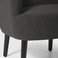 thumbnail image 5 of WestinTrends Alexandria 29" Wide Mid Century Modern Club Barrel Accent Armchair, Charcoal Gray, 5 of 7
