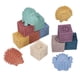 thumbnail image 2 of Bloques de construcción apilables suaves de silicona para bebés, bloques suaves de colores brillantes, juguetes, 2 of 14