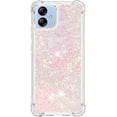 thumbnail image 2 of Slim Fit Phone Case for Samsung Galaxy A04E, Case for Galaxy M04, Case for Galaxy F04,Glitter Liquid Quicksand Effect Silicone Soft TPU Case for Galaxy A04E/M04/F04,LSWT Pink, 2 of 6