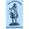 thumbnail image 2 of Men's Yellowstone Blue John Dutton Riding Horse on Ranch  Graphic T-Shirt, 2 of 4