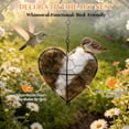 thumbnail image 3 of Portanido para aves hepanio artesanal de fibra de alpaca en forma de corazón, 3 of 7