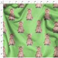 thumbnail image 4 of Soimoi Green polyester Crepe Fabric Pig Animal Print Fabric by the Yard 52 Inch Wide, 4 of 5