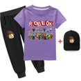thumbnail image 1 of Juego Roblox de dos piezas para niños y niñas, traje de camiseta de manga corta y sombrero, algodón fino bidimensional, periférico, el mejor regalo, nuevo, 1 of 4