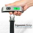 Fosmon Digital Luggage Scale 2 Pack, LCD Display, Temperature Sensor, 110LB Capacity, Tare ...