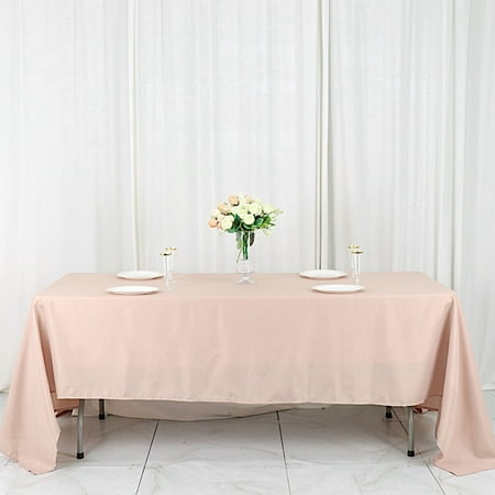 

BalsaCircle 72 x 120 Polyester RECTANGULAR Tablecloth Table Linens Nude