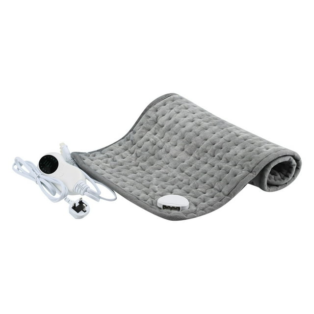 Heating Pad Blanket Polyester 10 Gears 3 Timer Settings Soft Extra Long Cord Machine Washable for Winter Back Neck Shoulders