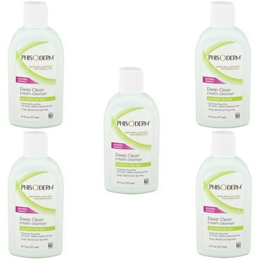5 Pack Phisoderm Deep Clean Cream Cleanser Soothing Formula 6 Oz Each