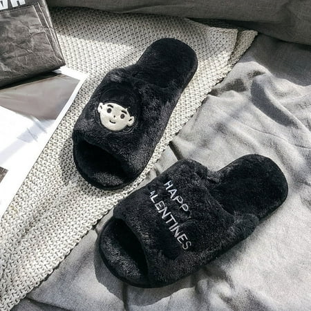 

Mao Mao Slippers Women‘s New Couple Home Indoor Cute Cartoon Opening Household Cotton Slippers Non-slip Men‘s