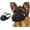 Soft mesh fabric, variant on Dog Muzzle, Breathable Basket Muzzles for Small Medium Large Sized Dogs, Adjustable Humane Cage Mouth Cover for Scavenging Grooming Biting Chewing, Allows Panting and Drinking
