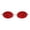 Red, variant on Mens Pimp Daddy Rimless Oval Metal Rim Retro Vintage Sunglasses Gold Brown
