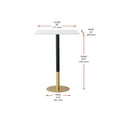 thumbnail image 2 of Elegant Decor Ronan 28 Inch Pub Table In White, 2 of 7