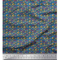 thumbnail image 1 of Soimoi Polyester Crepe Fabric Coke & Burger Food Decor Fabric Printed Yard 42 Inch Wide, 1 of 3