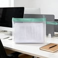 thumbnail image 4 of Fareti Plastic Frosted File Folders, A4 Letter Size Poly Envelopes File Folders, Translucent Expanding Document Wallet Pouch with Zipper for Office Supplies, 4 of 4