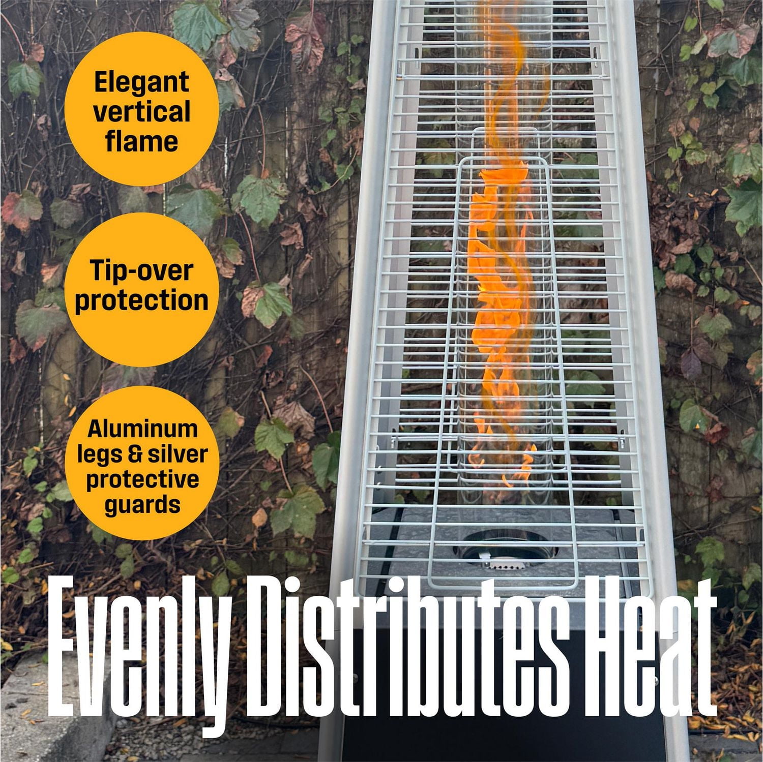 Chauffage de terrasse au propane Westinghouse, style pyramidal