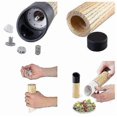 thumbnail image 4 of Salt And Pepper Mill Set With Tall Black And White Salt And Pepper Shakers With Adjustable Coarseness, 4 of 5