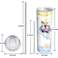 thumbnail image 6 of 20 Oz Funny Dog Print Skinny Insulated Stainless Steel Tumblers With Straw & Lid Metal Double Wall Vacuum Travel Coffee Mug Gift For Dog Lovers, 6 of 6
