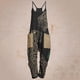 thumbnail image 1 of ICHUANYI Clearance Women Casual Boho Print Pocket Romper Long Playsuit Strap Sleeveless Jumpsuit(Khaki, XXL) ICHUANYI WER2023080907971, 1 of 4