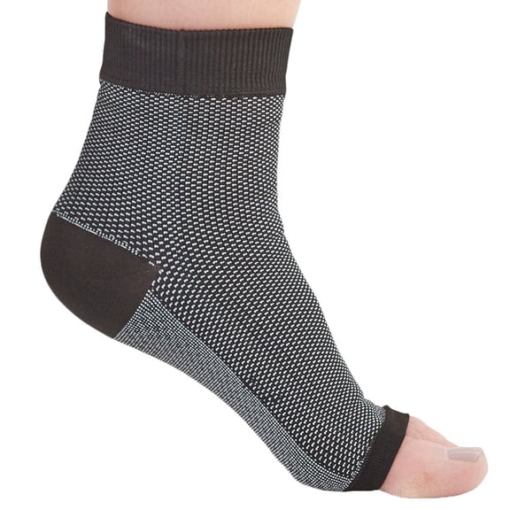 Ames Walker AW Plantar Fasciitis Relief Socks Black Large