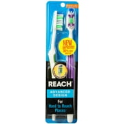 REACH Advanced Design Medium Full Head Toothbrushes 2 ea
