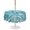 Teal Green, variant on Outdoor Tablecloth with Umbrella Hole for Patio/Picnic/Party/Camping, Grey Coastal Waterproof Table Cloth Rectangle Table Cover Washable, Summer Ocean Sea Waves Starfish Corals (52"x 70")