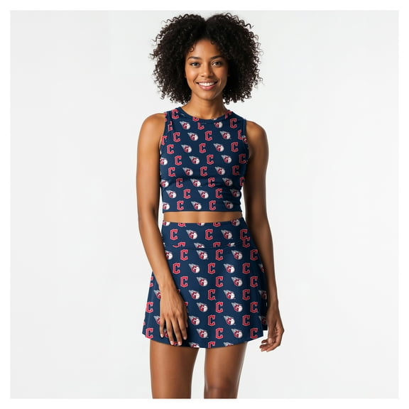 Women's-Concepts Sport  Navy Cleveland Guardians Knit Tank Top & Skort Set