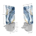 thumbnail image 7 of HemaKayy 2 Pack Plug-in LED Night Light with Light Sensor, Warm White, Dusk to Dawn Sensor Flat Nightlight for Bathroom, Hallway, Bedroom, Living Room - Unique Marble Texture, 7 of 7
