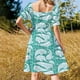 thumbnail image 3 of ¡Balenas Beluga! Vestido de manga corta vestido morado vestidos de verano para mujer 2025 trajes de verano para mujer 2025, 3 of 6