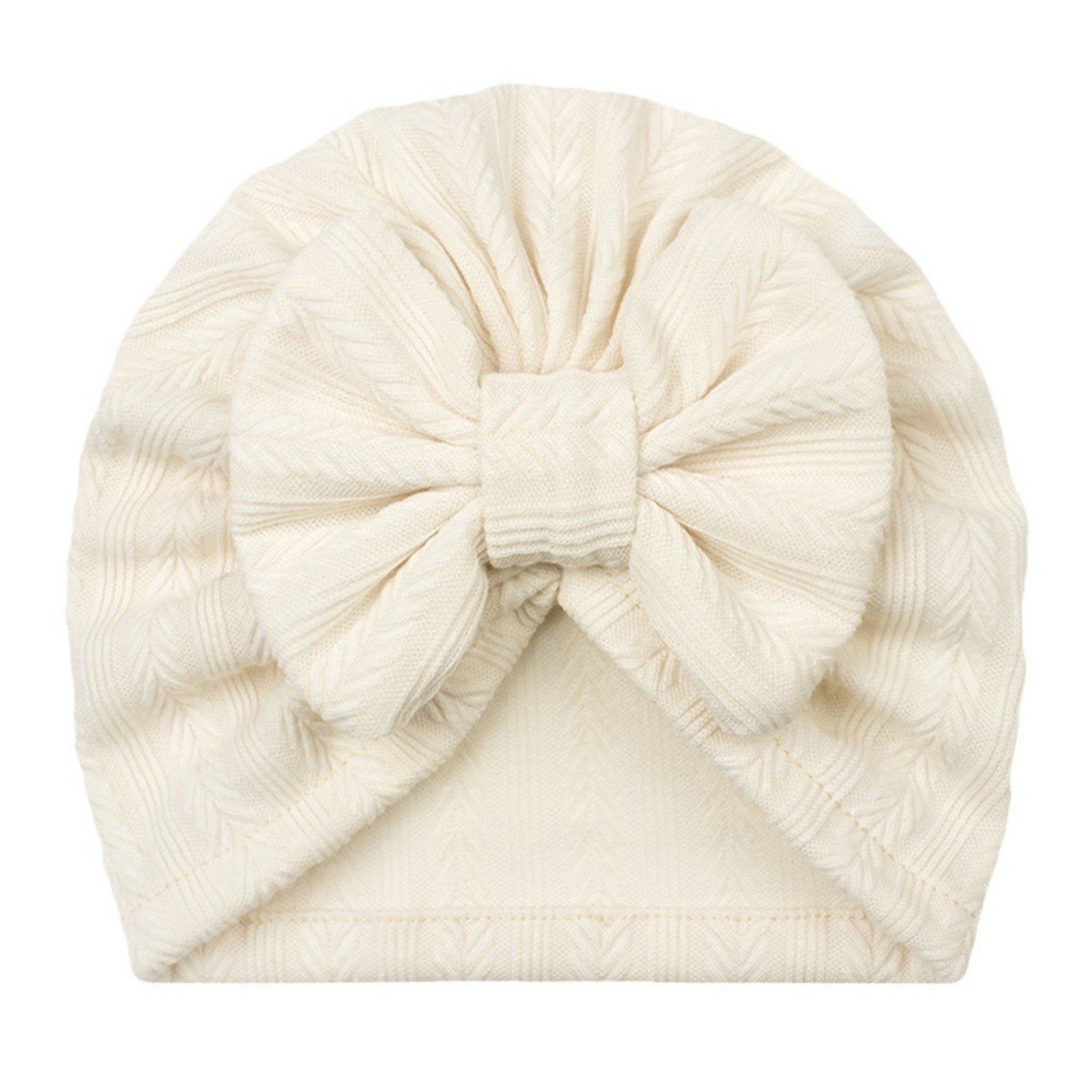 QHFBli Baby Turban Hats Bow Baby Beanie Breathable Toddler Cap for Baby Girls 0-24 Months