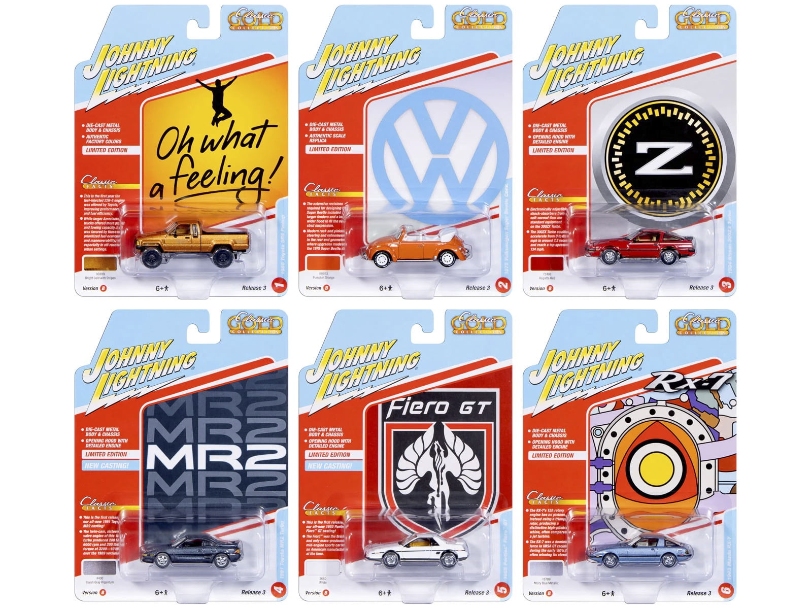 JHONNY LIGHTNING Korean War セットB（6種類入） Johnny Lightning Diecast Army Toys Set: 