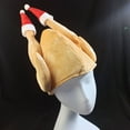 thumbnail image 5 of Momihoom Christmas Turkey Hat, Thanksgiving Plush Turkey Hat,Roasted Turkey Hats, Funny Turkey Hat For Christmas Holiday Party Favors, 5 of 7