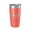 Coral, variant on Duck Lake Map Tumbler Travel Mug Insulated Laser Engraved Coffee Cup Muskegon County Michigan 20 oz Coral