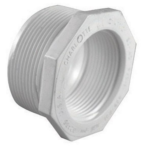 Charlotte Pipe Schedule 40 1-1/4 in. MPT x 1/2 in. Dia. FPT PVC Reducing Bushing