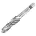thumbnail image 1 of Tornillo Jadeshay herramienta de rosca interior de broca hexagonal 6,35 mm Plata HSS, 1 of 6