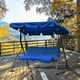 thumbnail image 2 of Swing Seat Canopy Cover 3-seater Outdoor Garden Terrace Waterproof Courtyard Suspension Multi-color, 2 of 5