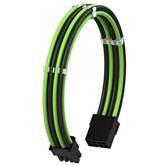 LINKUP - 8 Pin (6+2) GPU PCI-E PSU Power Supply Braided Sleeved Custom Mod PC Extension Cable w/Comb ┃Single Pack┃50CM