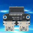 thumbnail image 2 of Adaptador USB3.0 A USB Hembra Adaptador De Extensión USB Interfaz USB Integrada De 20 Pines A USB Hembra Para Ordenador PC, 2 of 8