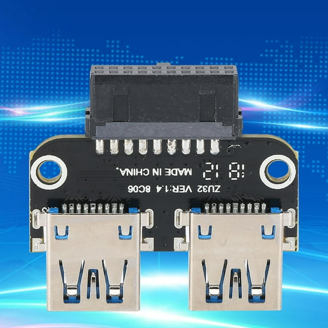 Adaptador De 20 Pines A USB Hembra USB3.0 A USB Hembra, Mini Adaptador De Extensión USB, Integrado Para Computadora PC