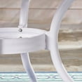 thumbnail image 3 of Pittman Outdoor Aluminum Round Dining Table, White, 3 of 7