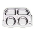 thumbnail image 1 of Plato de cena de acero inoxidable Plato de cena dividido Bandeja de frutas Vajilla A, 1 of 9