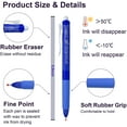 thumbnail image 3 of JZWAL-Erasable Gel Pens, 15 Pack Blue Retractable Erasable Pens Clicker, Fine Point, Make Mistakes Disappear, Blue Ink for Writing Planner and Crossword Puzzles, 3 of 4