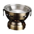 thumbnail image 2 of GROWTH TANK Shabu Fondue Chinoise Petit Fondue Chinoise Camping Pot Extérieur Pot de Cuisson Fondue Chinoise en Acier Inoxydable Petit Fondue Chinoise pour Camping Randonnée Maison, 2 of 9